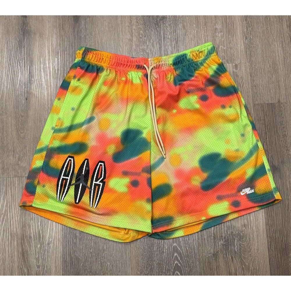 Nike Jordan Flight MVP Basketball Shorts Mens XXL 2XL Jumpman Tie Dye Mesh